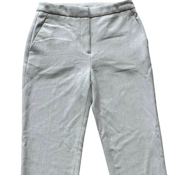 H&M NWOT Size 2 Mid-Rise Tweed Diagonal Weave Business Dress Casual Pants - Picture 1 of 5